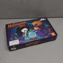 Witch Costume for Girls Aged 3-8 Years Halloween Light Up Skirt with Broom Hat Treat Bag Kids Toddler Girls Dress Up (Purple)