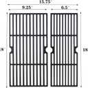 463673519 463625217 Heat Tent and Grates Grill Parts for Charbroil 2 Burner Replacement Parts Heat Shields Grill Grates Burners 463625219 463673617 Char-Broil Performance Gas Heat Plates