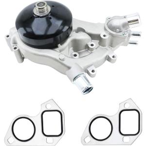 G9670B AW6009 Water Pump with Thermostat for 2007-2019 Chevy GMC 4.8 5.3 6.0 6.2L Escalade Silverado Express Surburban Tahoe Envoy Sierra Yukon 45010 130-9670