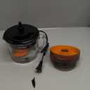 Citrus Juicer with 2 Interchangeable Cones, Premium Glass Container, Easy-to-Clean, Compact Design, Perfect for Limes, Oranges, and Lemons - Durable, Hygienic, and Versatile for Everyday Use