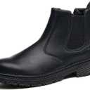 Unisex-Adults Steel Toe Chelsea Boots, Men's Industrial Construction Shoes, Waterproof, Lightweight, Comfortable, Non-slip Safety Boots, Size 37