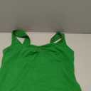 Trendy Queen Sweetheart Neck Bustier Going Out Tops Double Lined Backless Crop Summer Tank Top Green XS