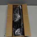 YNL Curved Shower Curtain Rod 35-82In(2.9-6.8Ft), Matte Black Rounded Rustproof Shower Rod for Bathroom Bathtub, Adjustable Arched Shower Rod, Never Rust|Extra Space|Non-Slip|Expandable|Need to Drill