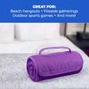 25 Ct of Roll-Up Blankets for Camping, Travel, Outdoors, Beach, Picnics Red Hook + Loop Closure for Easy Use in Cars & on Airplanes Customizable for Promotions & Events