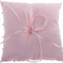 Lace Flower Pearls Ring Pillow Bridal Shower Ring Bearer Pillow Cushion for Wedding Supplier - Pink