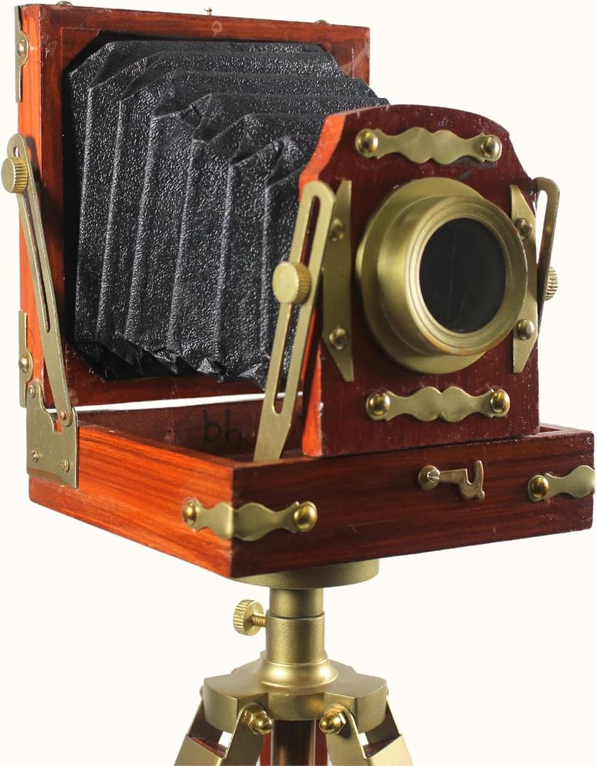 collectiblesBuy Decorative Old Model Retro Replica Vintage Camera Natural Brown Home & Office Dcor