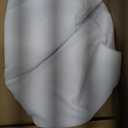 sancua 60 Inch Round Tablecloth (Fits 20-48 Inch Tables), Water Resistant Spill Proof Washable Polyester Table Cloth Decorative Fabric Table Cover for Dining, Buffet Parties and Camping, White