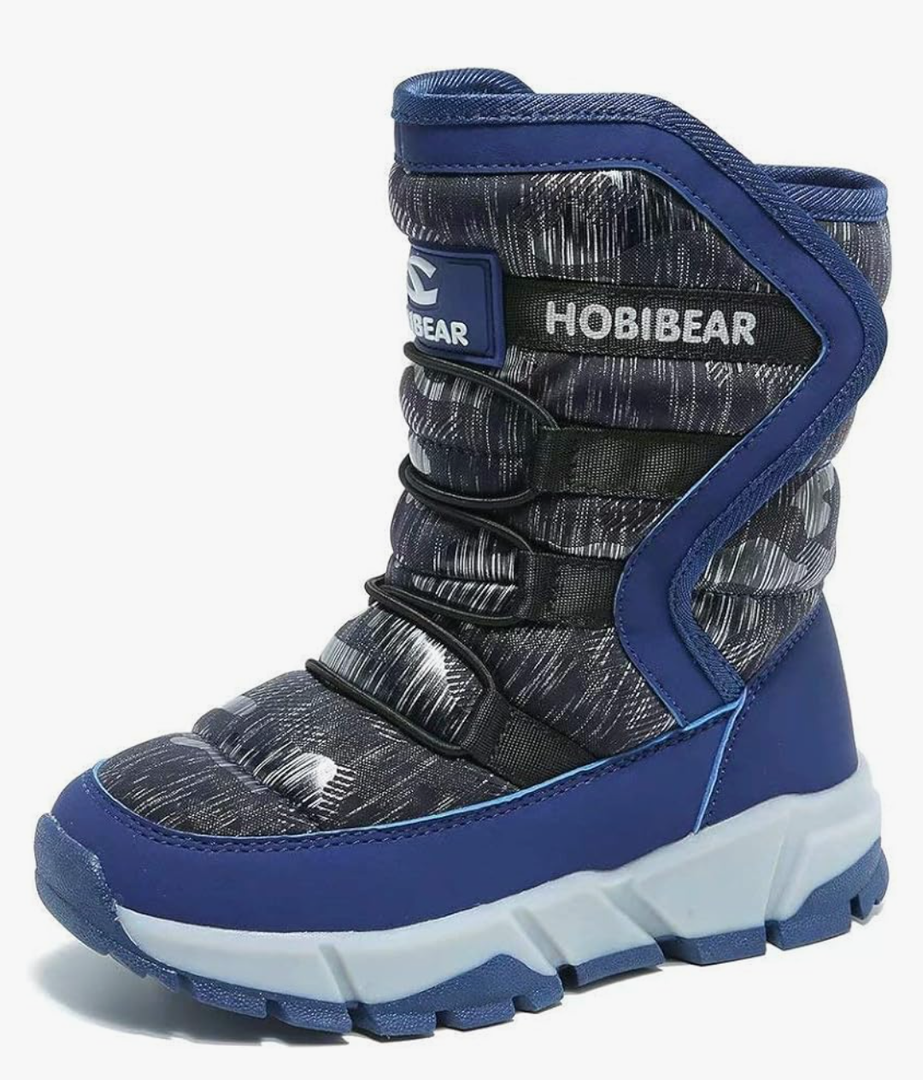 GUBARUN Boys Snow Boots Winter Waterproof Slip Resistant Cold Weather Shoes (Toddler/Little Kid/Big Kid) US Mens 6.5-7 Size, US Women's 8-8.5 Size