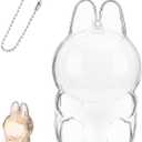 Aerbee Protective Case for LABUBU, Thickening Figures Storage Bag for Dolls, Keychain Bag for Figure, Portable Closure Dustproof Collectibles Case for Figures (Sitting)