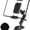 PLDHPRO Tablet Car Mount for Dashboard & Windshield, Heavy Duty iPad Holder for Truck, 360 Adjustable Suction Cup Stand Fits 5.115.6 Tablets & Phones, Stable for GPS & Road Trips