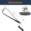 HimaPro Professional Toilet Auger/Closet Auger, 3 Feet Pipe Snake for Unclogging Toilets