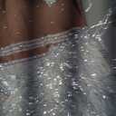 Women Diamonds Sequins Tassel Bodysuit Night Stage Wear Sexy Performance Latin Dance Costume Party Birthday Outfit (One Size, White)