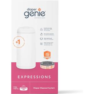 Playtex Diaper Genie Expressions Customizable Diaper Pail with Starter Refill