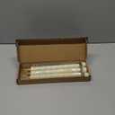 Flameless Cone Candle with Built-in Star String Light, 11-Button Remote Control, Timer, Battery Powered, Simulated Flame, 3-Pack Window Candle, Christmas Home & Wedding Decoration (Ivory) 