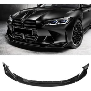 Front Bumper Lip Compatible with BMW G80 M3 G82 M4 2021-2026 Gloss Black Front Splitter