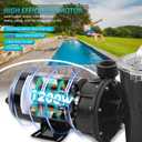 W3SP1580X15 Pool Pump Replace for Hayward PowerFlo LX, 1.5 HP Single Speed Motor Above Ground Pool Pump, 115V, 3450RPM,11.2A, 60HZ, Filter Swimming Pool Pumps For Pool Hot Tubs Water Circulation