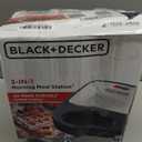 BD Waffle Iron Morning Station (Compact Design, Black/Silver)