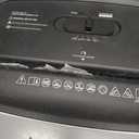 BONSEN Shredders for Home Office, 8-Sheet Cross Cut Credit Card Shredder, Small Paper Shredder for Home Use with 4 Gal Bin, P-4 High Security Level, White (S3101-W)