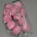 FOIMAS 12pcs Pink Artificial Pumpkins,Small Faux Pumpkins Lifelike Foam Pumpkin for Fall Halloween Thanksgiving Home Decoration Harvest Decor