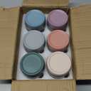 NETANY 6-pack 16 oz Overnight Oats Containers with Lids, Glass jars with Airtight Lids, Wide mouth Mason Salad jars, Glass Food Storage Containers for Snacks Yogurt Spice Sugar