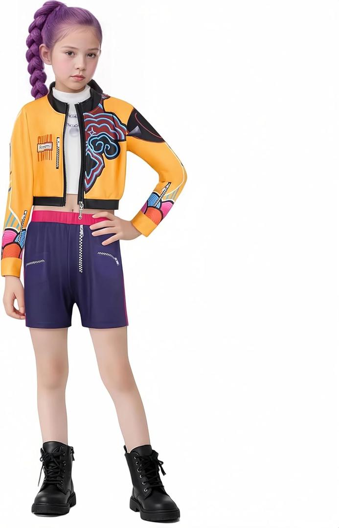 Rumi Costume Kids, Girls Kpop Halloween Cosplay 3-4Y