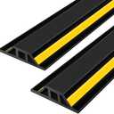 1.25"H Garage Door Threshold Seal, 2 Pcs, Total 8.3 FT with Adhesive Strips