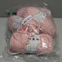 Estako Cozy Thick & Quick Yarn (4 Skeins Pack) 20% Wool 80% Acrylic Soft Super Bulky Weight #6 Knitting and Crocheting Yarn (4 x 3.52 Oz) / (4 x 65 Yrds) (53029-Baby Pink)
