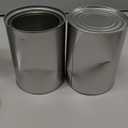 WUWEOT 6 Pack Metal Quart Paint Cans with Lids, Empty Unlined Paint Buckets, Multipurpose Storage Paint Pails Containers for Arts and Crafts, DIY Projects, Painting, Garage Organization