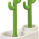 Cactus Toilet Plunger and Brush Set for Bathroom Cleaning - 1 Set