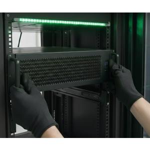 EATX 3U Rackmount Server Chassis, Black Industrial Computer Case Triple 12cm Intake + Dual 6cm Exhaust,Multiple Hard Drive, ATX Power Supply Compatibility