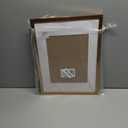 upsimples 12x16 Picture Frame, Display Pictures 8.5x11 with Mat or 12x16 Without Mat, Wall Hanging Photo Frame, Bronze, 1 Pack