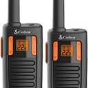Cobra RX180 Walkie Talkies (2-Pack)  Lightweight, Easy-to-Use Compact Two Way Radios Long Range, 22 Preset Channels, NOAA Weather Alerts, VOX Feature, LED Flashlight (Orange/Black)