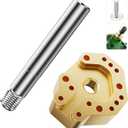 Joystick Soldering Iron Tip with Adapter for P5, P4, Xbox Series X/S, Xbox One & Switch Controllers, Multi-Hole Copper Chrome Plated Alloy, High Thermal Conductivity, Precision Alignment