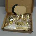 Candlestick Holders, 6PCS Gold Metal Taper Candle Holder Vintage Candlestick Holder Decorative for Home Decor Table Centerpiece Wedding Housewarming Gift