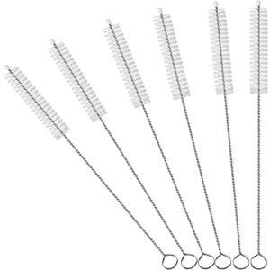 10 x Straw Cleaner Brush Extend 10-Inch, Straw Brush with PA6 Nylon Bristles and Flexible Wire for Baby Bottles, Sippy Cups, Reusable Straws & Sport Water Bottles,6-Pack.