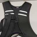 ZELUS Weighted Vest, Washable Z-Fit Soft Iron Weighted Vest for Women and Men, 5/10/15 lb Weight Vest with Reflective Strips & Adjustable Straps, Ultra Thin Weight Vest for Gym Strength Training (15lb) Black