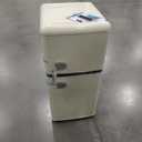 Zyerch Retro Mini Fridge, 3.2 Cu. Ft. Small Refrigerator with Freezer Retro Style with 7-Level Adjustable Thermostat, Compact Vintage 2-Door Fridge for Apartments, Dorm, Office, Cream