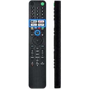 Voice Remote Replacement for Sony Smart TV Control:Comptible for 2019-2025 Sony Bravia OLED LED 4K 8K UHD,for Android Google TV with Shortcuts YouTube and Dinsey+ etc. (Silver)