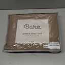 Bare Home Hotel Luxury Full XL Sheet Set, Extra Soft - 6 Piece Set - Deep Pockets - Easy Fit - Cooling & Breathable - Wrinkle, Fade, Stain Resistant - Includes 4 Pillowcases (Full XL, Taupe)
