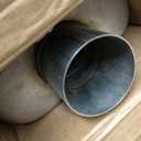 Universal 409 Stainless Muffler Straight-Through Performance Muffler Exhaust, center in | offset out (3")