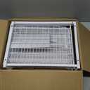 REALINN Under Sink Organizer, Pull Out Cabinet Organizer 2 Tier Slide Out Sink Shelf Cabinet Storage Shelves, Storage for Kitchen Bathroom, White, 2 Pack