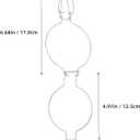 10Pcs Stainless Steel Jar Clips Fastening Buckle for Glass Sealing Jars Wire Lock Buckle Food Storage Accessories 6.68X3.54X0.39in