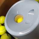 Automatic Dog Ball Launcher, Dog Ball Thrower Machine with 10-30Ft 3 Launching Distance, Interactive Toys for Small Dogs Indoor & Outdoor with 15 Mini Tennis Balls (2 inch) -Blue