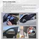 4PCS Zipper Car Window Shades for Side Window,Mesh & Blackout Car Windows Screens for Camping & Privacy,Breathable Front/Rear Cars Windows Covers with Nylon Stickers