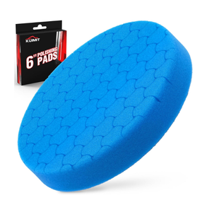 Yellow Polish Pad, Buffing Polishing Pads, 1Pc 6.5 Inch Face for 6 Inch 150mm Backing Plate Compound Buffing Sponge Pads for Car Buffer Polisher Compounding, Polishing and Waxing