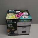 Rice Robot Personal Rice Cooker, PFAS-free, Nonstick. 1 Quart Capacity, with Stainless Steel Steamer Tray, Measuring Cups, Recipe Book with 60 Recipes, and Serving Spoon, As Seen On TV