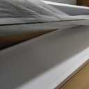 Hasipu Door Mirror Full Length, 47"x 16" Full Body Over The Door Hanging Wall Mounted Mirror for Bedroom, Living Room, Cloakroom, Round White