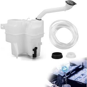 Windshield Washer Reservoir Tank Compatible with 2018-2022 Toyota Camry Accessories with Pump, Cap & Filler Neck, Replaces TO1288239, 85315-06230