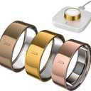 3 Pack Ring Cover Compatible with Oura Ring Gen 4/Gen 3 Horizon/Heritage, Upgraded Anti-Scratch TPU Protector for Men Women, NOT for Oura Ring 4 Ceramic (Size 6, Gold + Antique Gold + RoseGold)