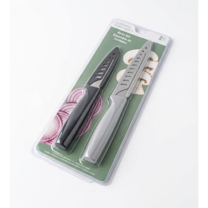 Culinary Elements 2 Piece Knife Set Paring Knife Stainless Steel Gray/Dark Gray